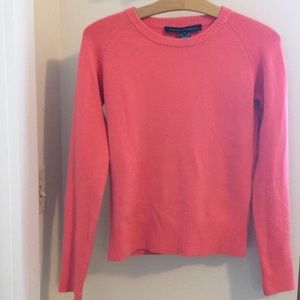 Coral crew neck sweater